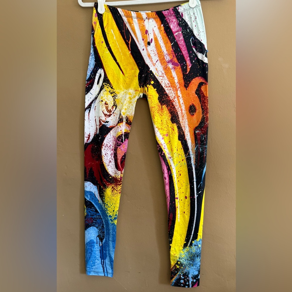 Colorful stretch leggings
